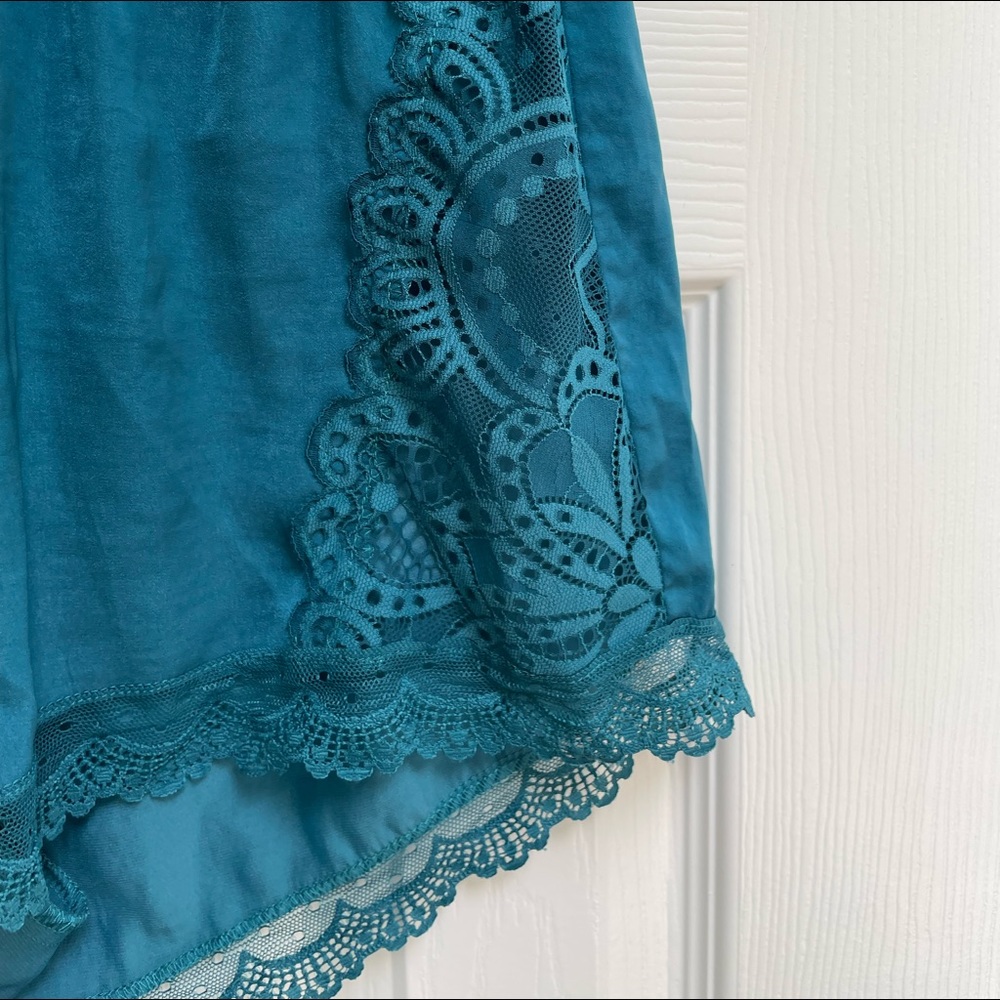 NWT In Bloom by Jonquil intimates teal lingerie PJ sleep set